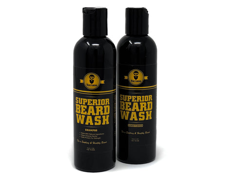 Virtuoso Superior Beard Washes, DEEPLY ATTACKS BACTERIAL, CLEAN FEELING BEARD (Shampoo & Conditioner, 4oz)